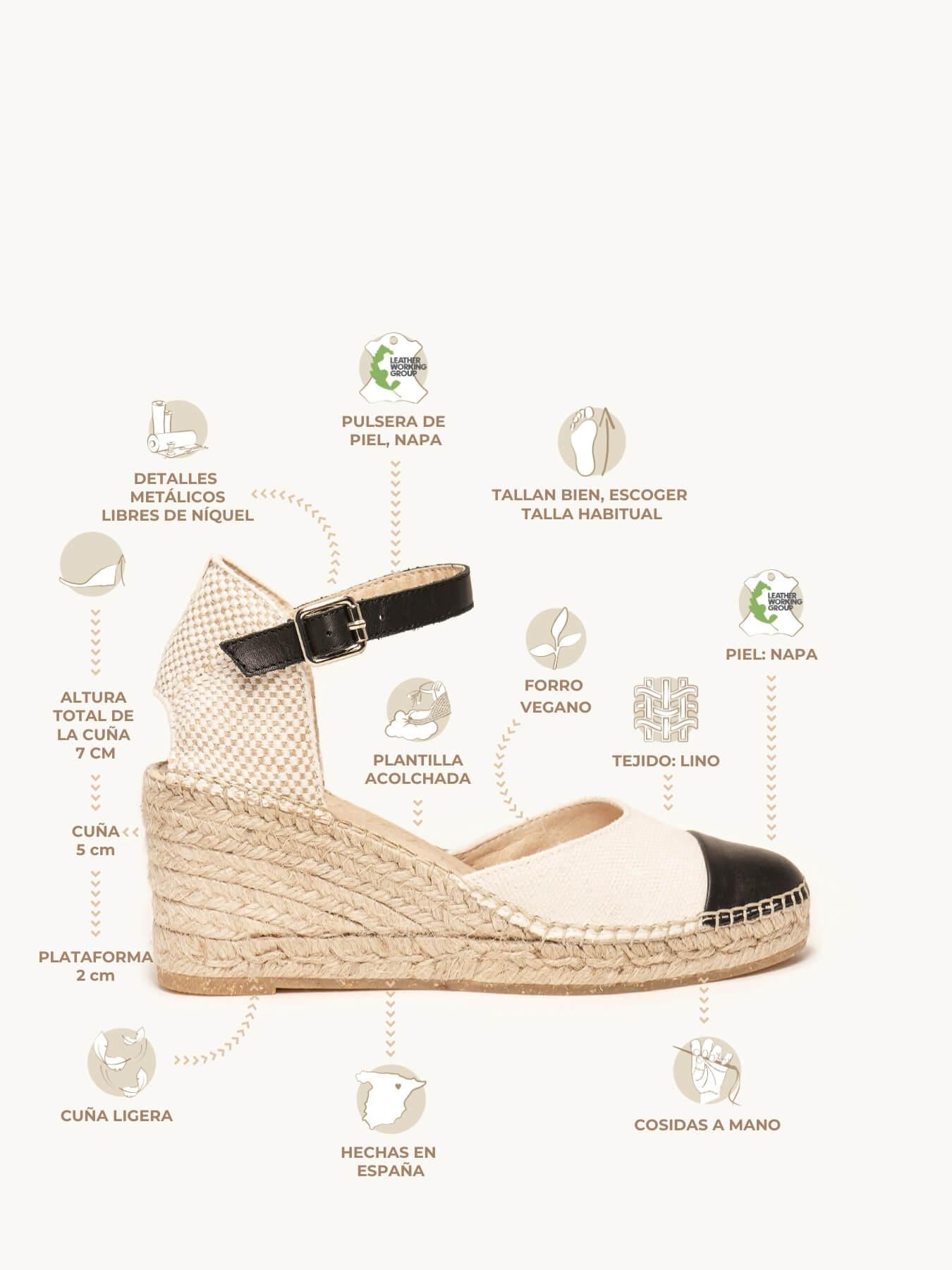 Marga Cuña Media Napa Lino Blanco