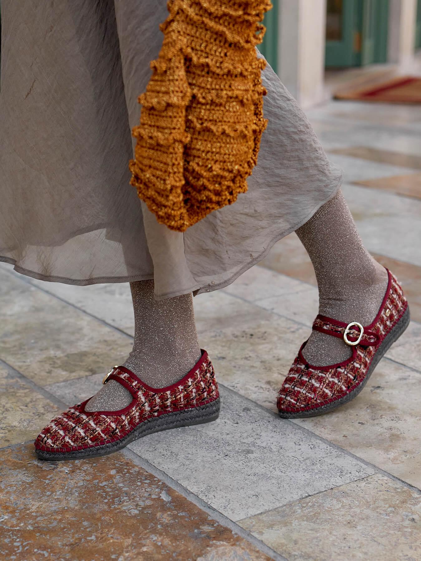 Azucena Tweed Granate