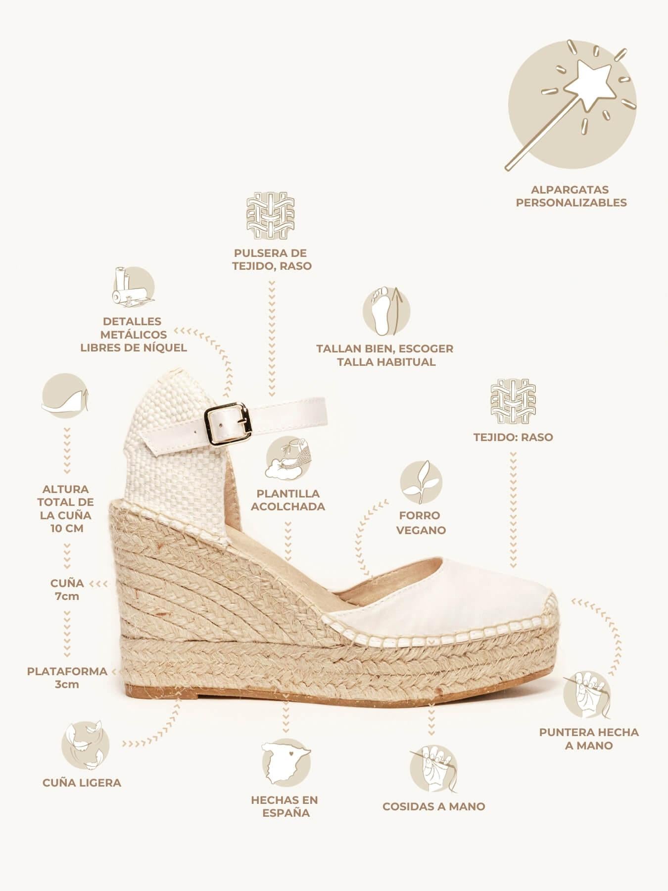 Dalia Cuña Alta Raso Blanco