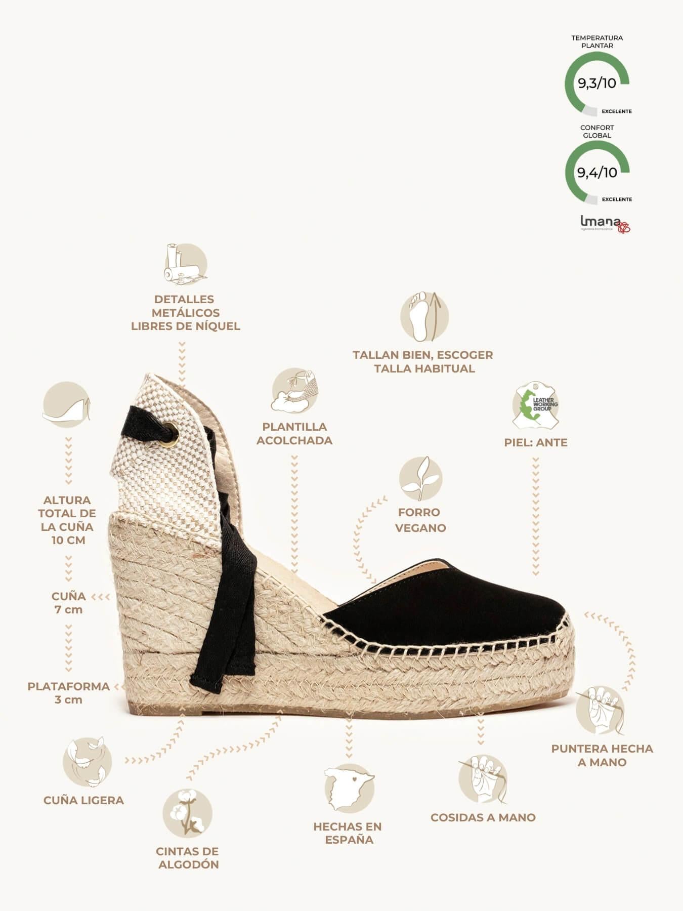 Romero Cuña Alta Ante Negro