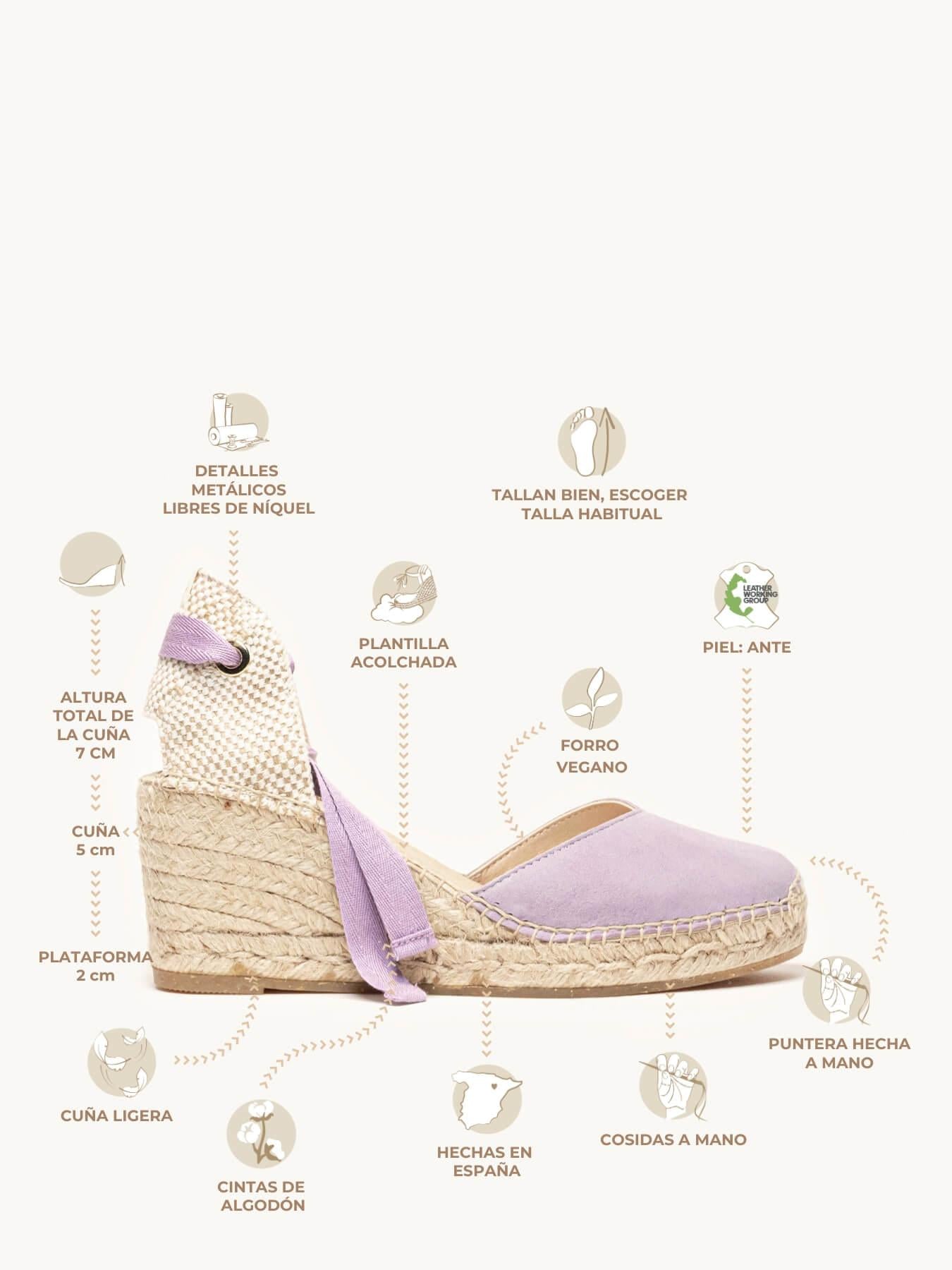 Romero Cuña Media Ante Lila