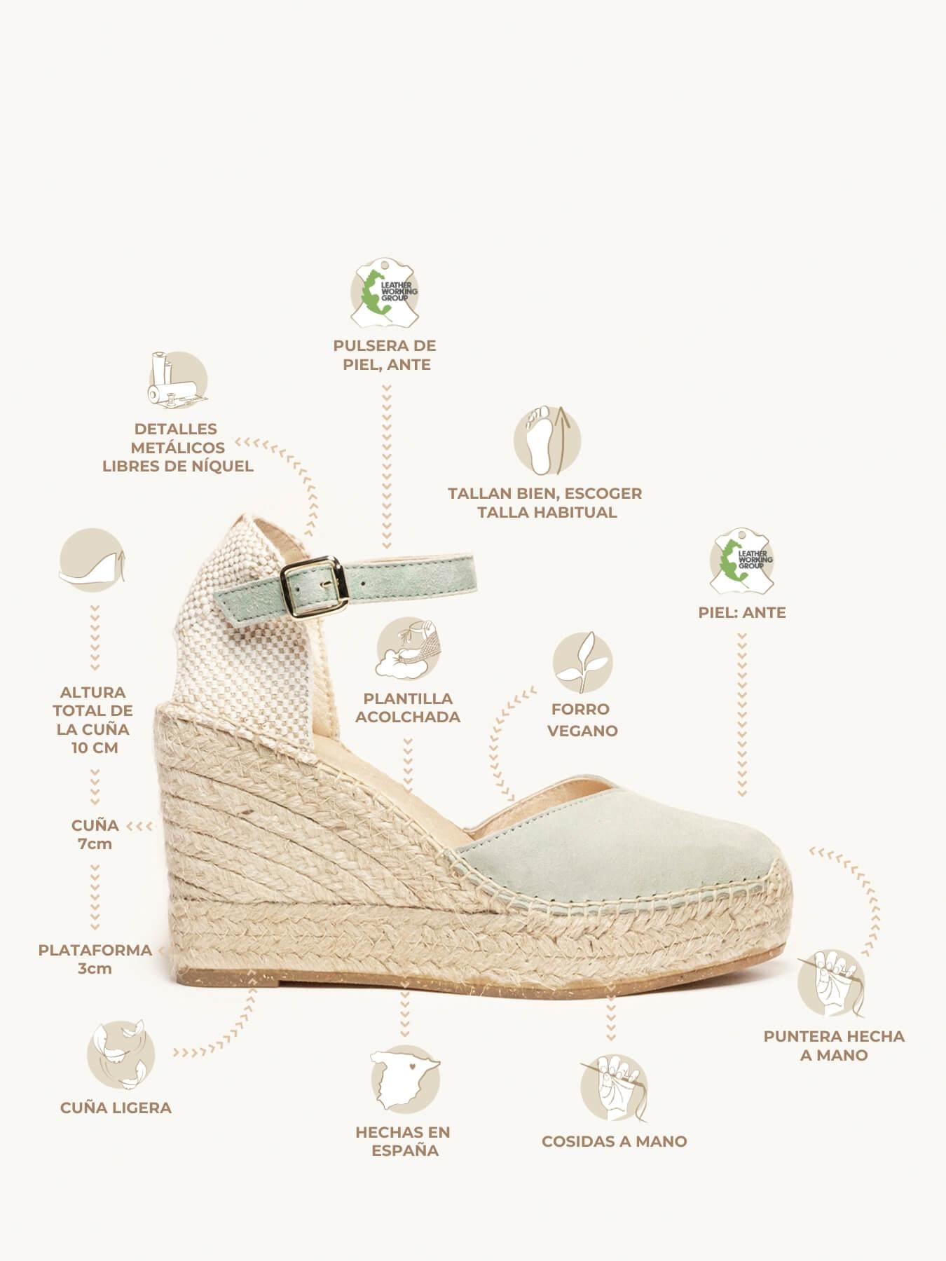 Jara Cuña Alta Ante Verde Claro