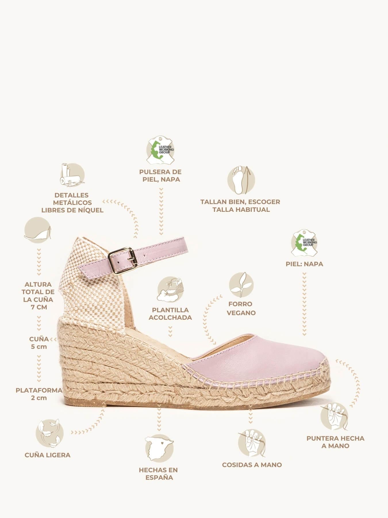 Marga Cuña Media Napa Lila